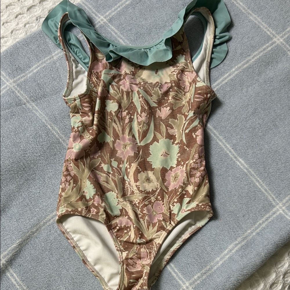 Floral Kids Swim One Piece